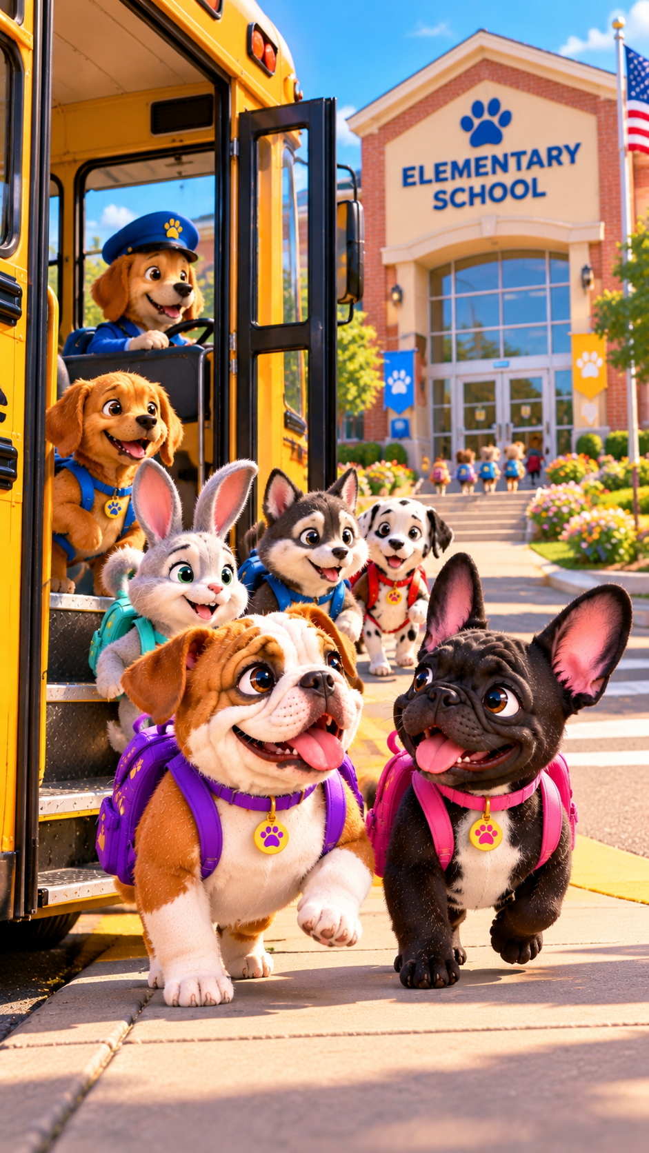 The Wheels on the Bus | Layla & Nancy's School Adventure