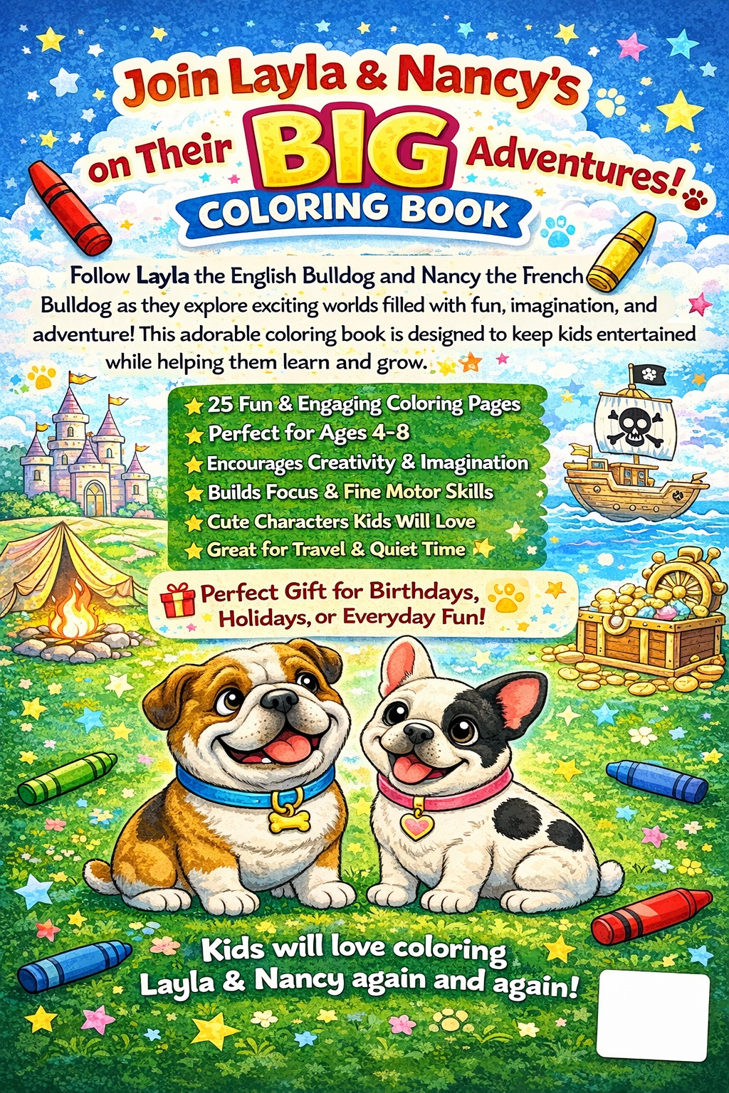 Layla & Nancy Big Adventures Coloring Book